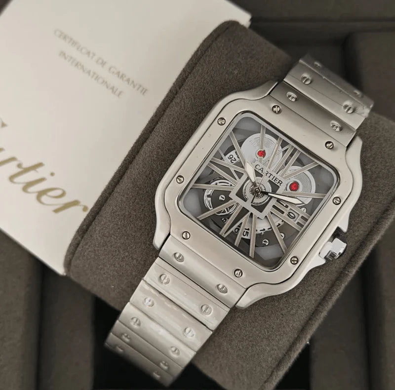 ساعة معدنية هندسية فاشن - Geometric Metallic Fashion Watch
